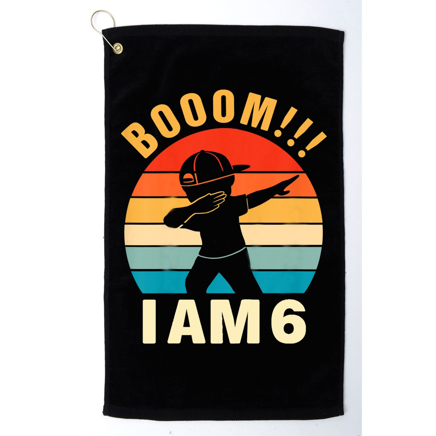 Kids Dabbing Birthday Shirt 6 Years Old Birthday Outfit Boys Golf Towel