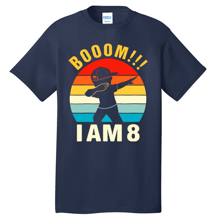 Kids Dabbing Birthday 8 Years Old Birthday Outfit Boy Tall T-Shirt