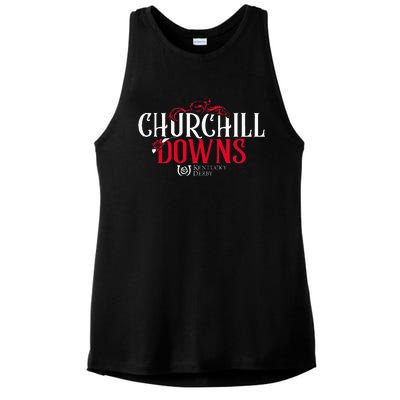 K.E.N.T.U.C.K.Y Derby Churchill Downs Ladies PosiCharge Tri-Blend Wicking Tank