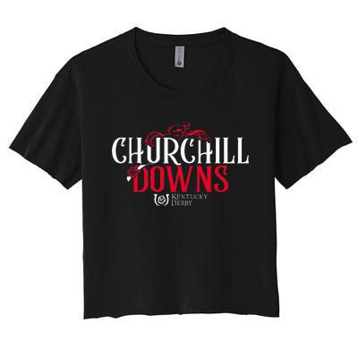 K.E.N.T.U.C.K.Y Derby Churchill Downs Women's Crop Top Tee