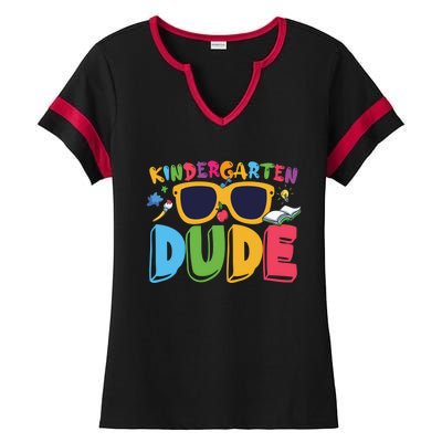 Kindergarten Dude Cute Kindergarten Gift Ladies Halftime Notch Neck Tee