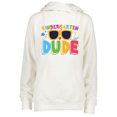 Kindergarten Dude Cute Kindergarten Gift Womens Funnel Neck Pullover Hood