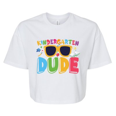 Kindergarten Dude Cute Kindergarten Gift Bella+Canvas Jersey Crop Tee