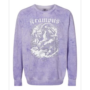 Krampus Design Christmas Season Evil Pajama Xmas Colorblast Crewneck Sweatshirt