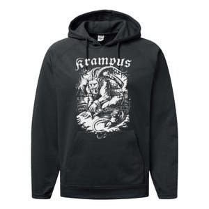 Krampus Design Christmas Season Evil Pajama Xmas Performance Fleece Hoodie