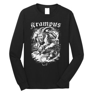 Krampus Design Christmas Season Evil Pajama Xmas Long Sleeve Shirt