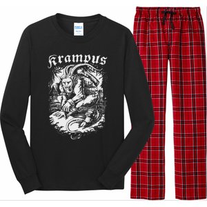 Krampus Design Christmas Season Evil Pajama Xmas Long Sleeve Pajama Set