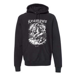 Krampus Design Christmas Season Evil Pajama Xmas Premium Hoodie