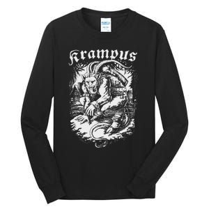 Krampus Design Christmas Season Evil Pajama Xmas Tall Long Sleeve T-Shirt