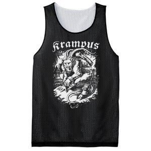 Krampus Design Christmas Season Evil Pajama Xmas Mesh Reversible Basketball Jersey Tank