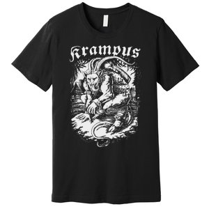 Krampus Design Christmas Season Evil Pajama Xmas Premium T-Shirt