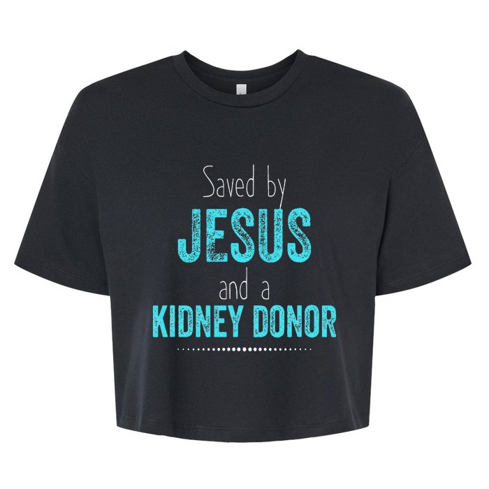 Kidney Donation Christian Organ Donor Transplant Bella+Canvas Jersey Crop Tee