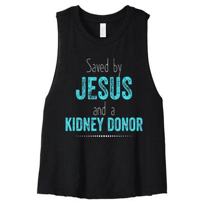 Kidney Donation Christian Organ Donor Transplant Women's Racerback Cropped Tank