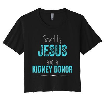 Kidney Donation Christian Organ Donor Transplant Women's Crop Top Tee