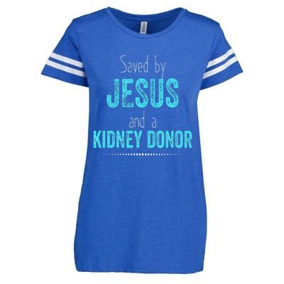 Kidney Donation Christian Organ Donor Transplant Enza Ladies Jersey Football T-Shirt