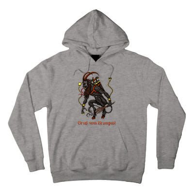 Krampus Dark Christmas Merry Krampus Holiday Horror Tall Hoodie