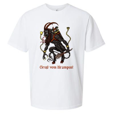 Krampus Dark Christmas Merry Krampus Holiday Horror Sueded Cloud Jersey T-Shirt