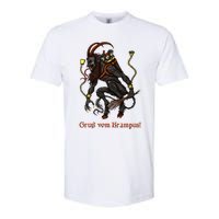 Krampus Dark Christmas Merry Krampus Holiday Horror Softstyle CVC T-Shirt