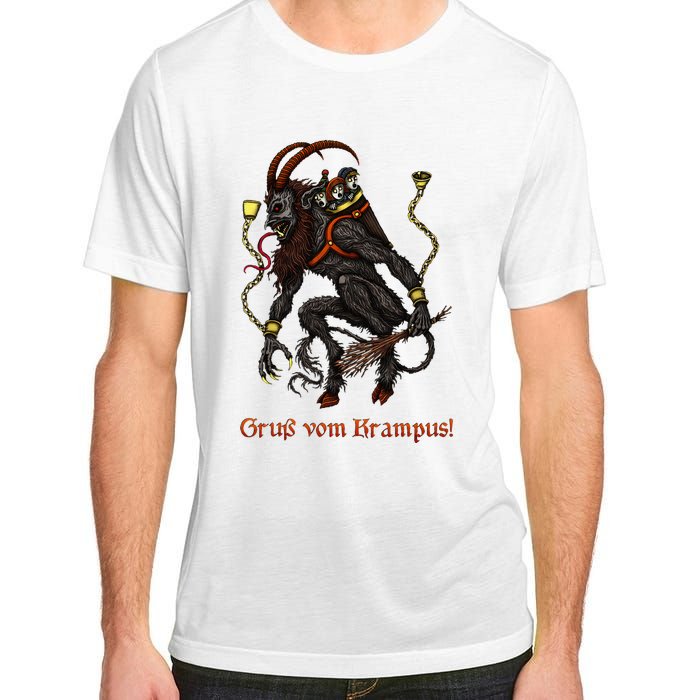 Krampus Dark Christmas Merry Krampus Holiday Horror Adult ChromaSoft Performance T-Shirt