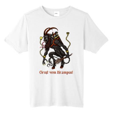 Krampus Dark Christmas Merry Krampus Holiday Horror Tall Fusion ChromaSoft Performance T-Shirt