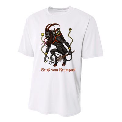 Krampus Dark Christmas Merry Krampus Holiday Horror Performance Sprint T-Shirt