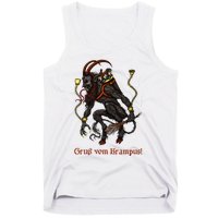 Krampus Dark Christmas Merry Krampus Holiday Horror Tank Top