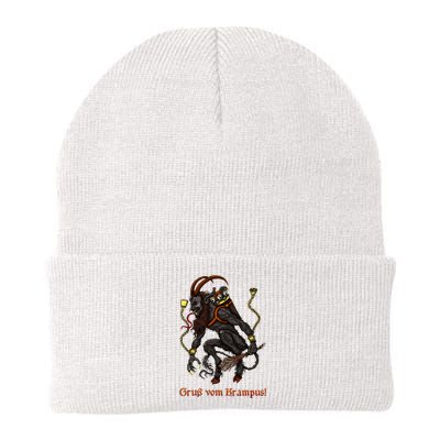 Krampus Dark Christmas Merry Krampus Holiday Horror Knit Cap Winter Beanie