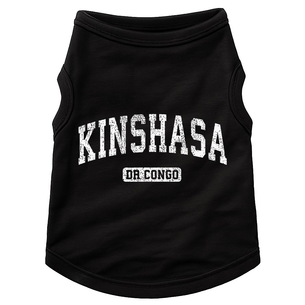 Kinshasa Dr Congo Vintage Sports Design Doggie Tank
