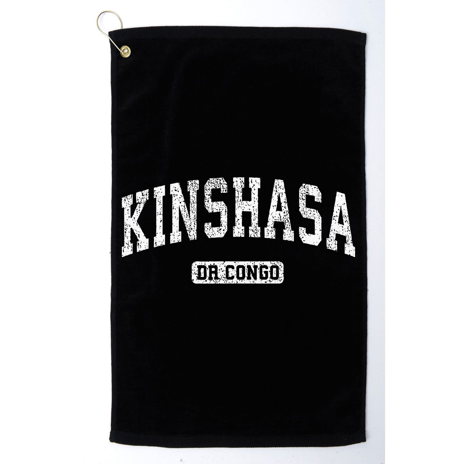 Kinshasa Dr Congo Vintage Sports Design Golf Towel