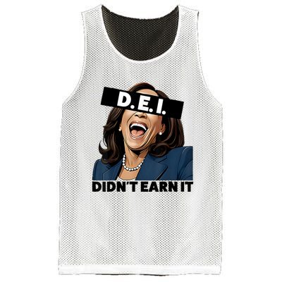 Kamala Dei DidnT Earn It Anti Kamala Harris Vote Trump 2024 Mesh Reversible Basketball Jersey Tank