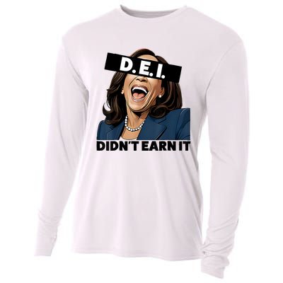 Kamala Dei DidnT Earn It Anti Kamala Harris Vote Trump 2024 Cooling Performance Long Sleeve Crew