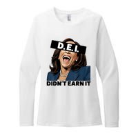 Kamala Dei DidnT Earn It Anti Kamala Harris Vote Trump 2024 Womens CVC Long Sleeve Shirt