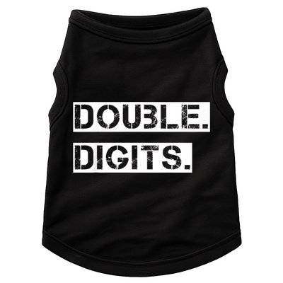 K.i.d.s Double Digits 10th birthday shirt for a cool 10 year old kid Doggie Tank