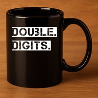 K.i.d.s Double Digits 10th birthday shirt for a cool 10 year old kid 11oz C Handle Ceramic Mug