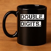 K.i.d.s Double Digits 10th birthday shirt for a cool 10 year old kid 11oz C Handle Ceramic Mug