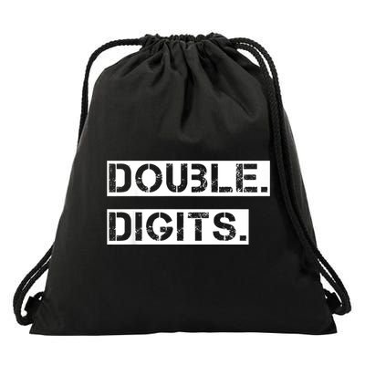 K.i.d.s Double Digits 10th birthday shirt for a cool 10 year old kid Drawstring Bag