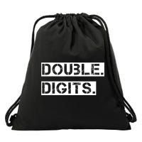 K.i.d.s Double Digits 10th birthday shirt for a cool 10 year old kid Drawstring Bag
