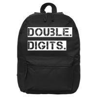 K.i.d.s Double Digits 10th birthday shirt for a cool 10 year old kid 16 in Basic Backpack