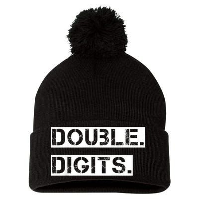 K.i.d.s Double Digits 10th birthday shirt for a cool 10 year old kid Pom Pom 12in Knit Beanie