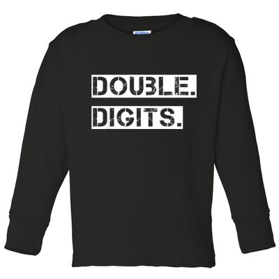 K.i.d.s Double Digits 10th birthday shirt for a cool 10 year old kid Toddler Long Sleeve Shirt