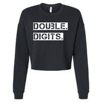 K.i.d.s Double Digits 10th birthday shirt for a cool 10 year old kid Cropped Pullover Crew