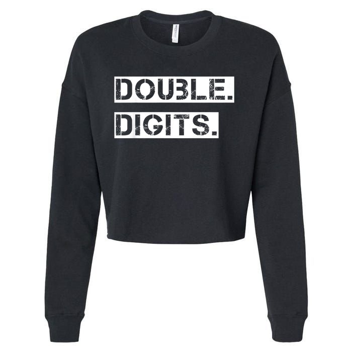 K.i.d.s Double Digits 10th birthday shirt for a cool 10 year old kid Cropped Pullover Crew