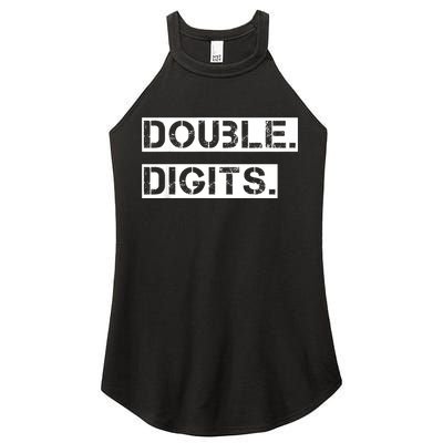 K.i.d.s Double Digits 10th birthday shirt for a cool 10 year old kid Women's Perfect Tri Rocker Tank