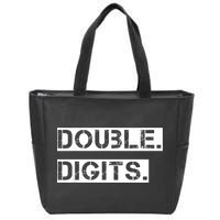 K.i.d.s Double Digits 10th birthday shirt for a cool 10 year old kid Zip Tote Bag