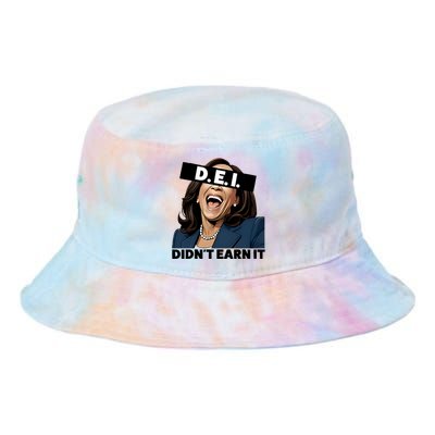 Kamala Dei DidnT Earn It Anti Kamala Harris Vote Trump 2024 Tie Dye Newport Bucket Hat