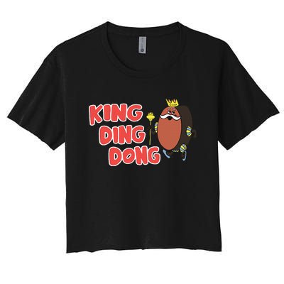 King Ding Dong Women's Crop Top Tee