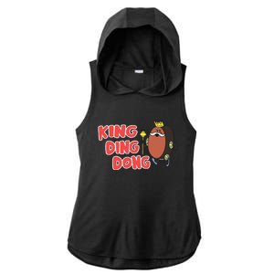 King Ding Dong Ladies PosiCharge Tri-Blend Wicking Draft Hoodie Tank