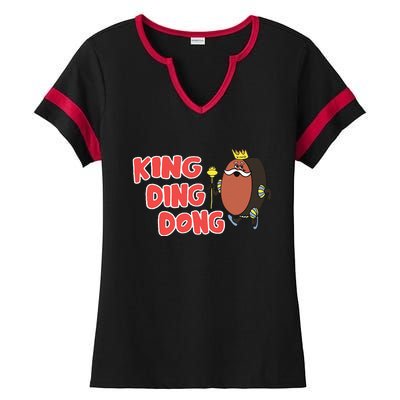 King Ding Dong Ladies Halftime Notch Neck Tee