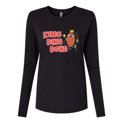 King Ding Dong Womens Cotton Relaxed Long Sleeve T-Shirt