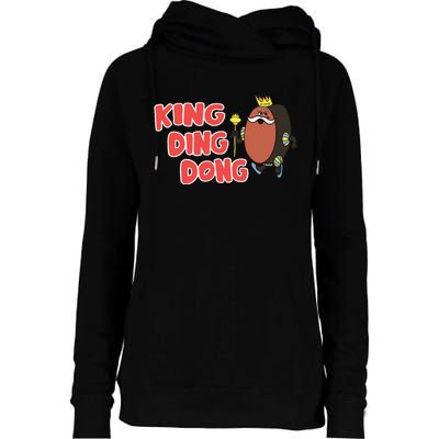 King Ding Dong Womens Funnel Neck Pullover Hood